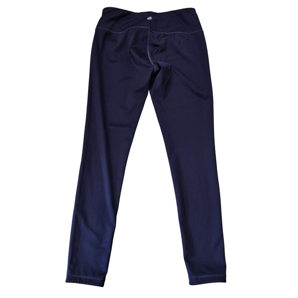Athleta Reversible Print Leggings Blue Athletic High Waist‎ - Picture 3 of 6